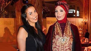 بالصور.. لاميتا فرنجية بالحجاب في عرض ازياء اسلامي