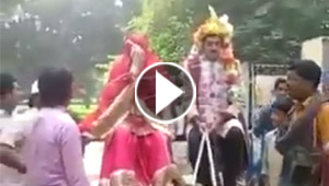 فيديو طريف.. شاهد ما فعله عريس اكتشف انه تم تبديل عروسه!!