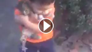 فيديو طريف.. طفل يعلن حبه لقطته الصغيرة باحتضانه المتواصل لها!!
