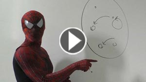 الرجل العنكبوت يخدم استاذا جامعيا في تعليم طلابه!!