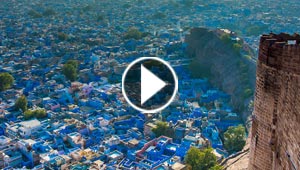 المدينة الزرقاء.. اعجوبة وسط صحراء الهند! فيديو وصور