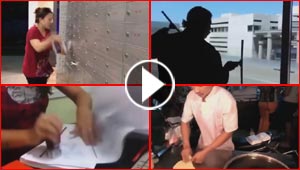 مواقع التواصل تشتعل لسرعة اشخاص في ادائهم لاعمالهم.. شاهدهم