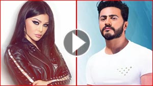  نجمة الاثارة هيفاء وهبي تغازل نجم الجيل تامر حسني في شوارع أمريكا