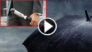 مظلة ذكية مزودة بخاصية لرصد حالة الطقس وتحذر من العواصف!