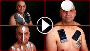 صور غريبة.. شخص يمتلك قدرات غريبة تجعل جسمه يجتذب المعادن كمغناطيس!