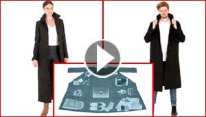 شاهدوا سترة المطار العجيبة.. ابتكار يغنيك عن حقيبة السفر 