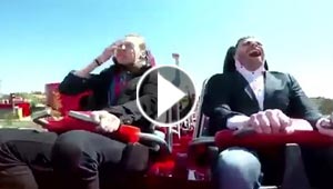  فيديو طريف: شاب يصرخ رعبا من طائر (يمامة) أثناء ركوبه لعبة ملاهي