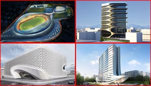 زوجان هنديان معماريان يقلدان تصاميم المهندسة العراقية زها حديد