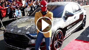 اودي 8 تشارك في العرض الاول لفيلم سبايدر مان وسط جماهير حاشدة