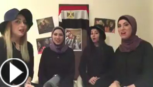 4 فتيات يشعلن موقع التواصل فيسبوك بالغناء لمصر.. فيديو