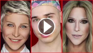 فيديو مذهل.. شاب يحول نفسه لمشاهير باستخدام مساحيق التجميل