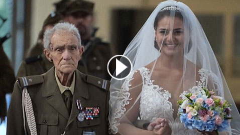 بالفيديو والصور.. عجوز (94 عاما) يحقق حلمه قبل يومين من وفاته!