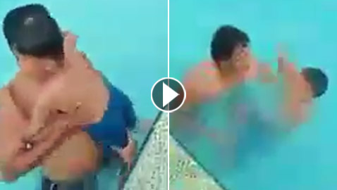 بالفيديو.. يد غريبة غامضة تسحب طفلا في مسبح وتغرقه!