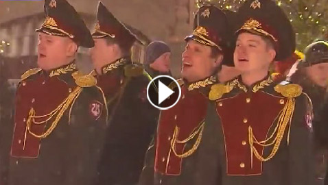 فرقة الحرس الوطني الروسية تصور فيديو لأغنية عيد الميلاد!