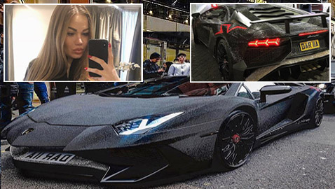 نجمة إنستغرام روسية تغطي سيارتها بمليوني بلورة كريستال! صور