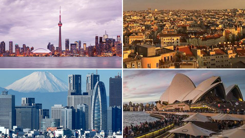 بالصور: إليكم أفضل 10 مدن بالعالم من حيث جودة المعيشة لعام 2019